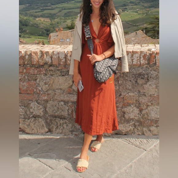 Zara Rust Color Dress XS - Picture 3 of 7